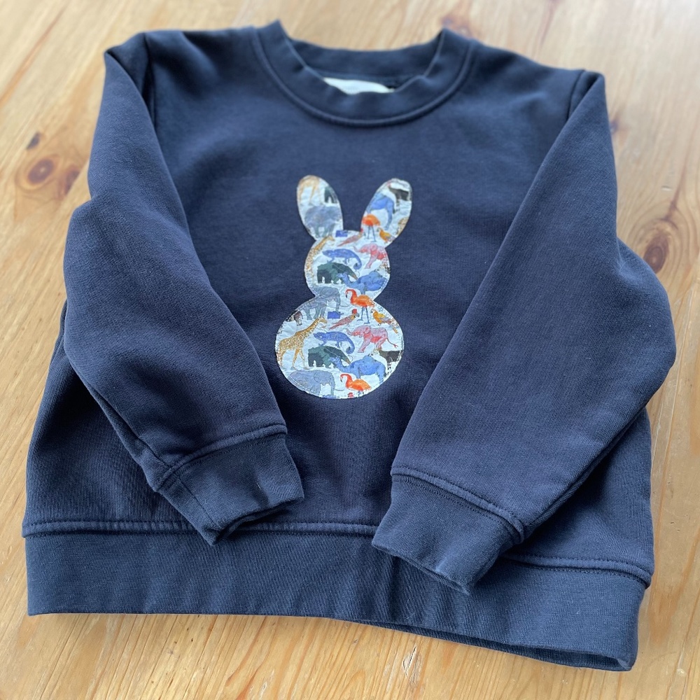 3-4t hipster bunny sweatshirt by My Little Shop UK